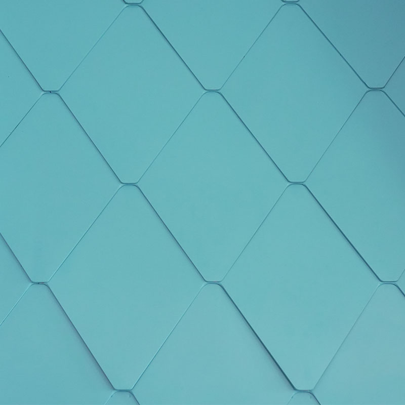 Piastrella di copertura in metallo composito a forma di diamante in alluminio a forma di diamante a forma di diamante